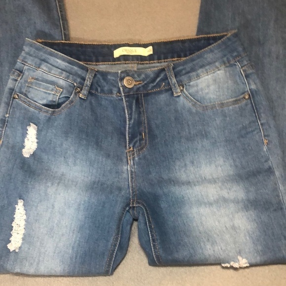 CHIQLE Distressed Jeans - Picture 1 of 5